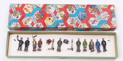 Lot 2037 - Britains boxed set of Station Staff, box...