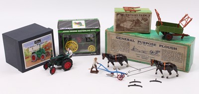 Lot 2057 - A collection of Britains and ERTL lead hollow...