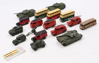 Lot 1193 - A tray of mixed play-worn Dinky Toys, with...