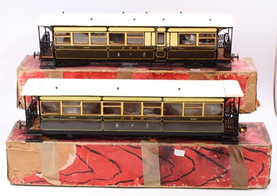 Lot 256 - Pair of scratch-built 45mm gauge Welshpool and...