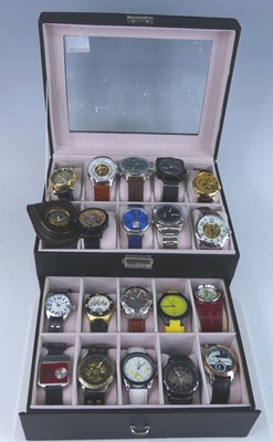 Lot 2696 - A collection of gent's quartz fashion watches,...