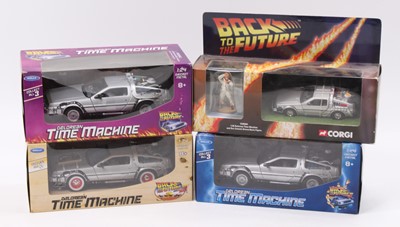 Lot 1001 - Welly and Corgi Toys boxed 'Back To The Future'...