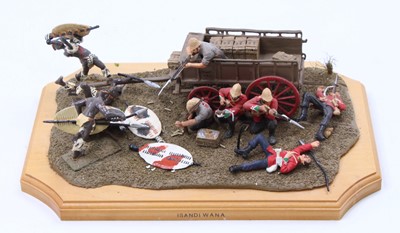 Lot 2003 - A very well-made 54mm scale diorama of Isandi...