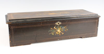 Lot 2346 - A late 19th century Swiss rosewood and faux...