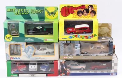 Lot 1009 - 6 Corgi Toys modern issue TV/Film related...