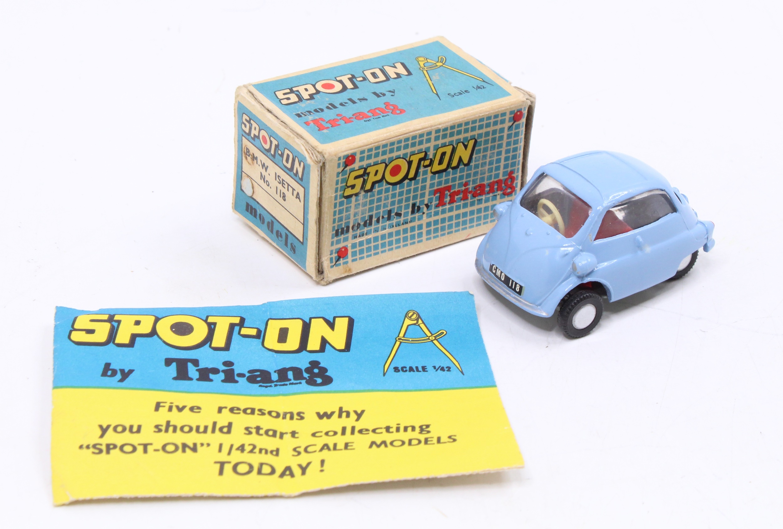 SPOT-ON 118 BMW ISETTA TURQUOISE IN WITH BOX – LoftVintageToys