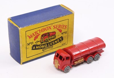 Lot 1429 - Matchbox Lesney No. 11 ERF Petrol Tanker in...