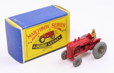 Lot 1434 - Matchbox Lesney No. 4a Massey Harris Tractor...