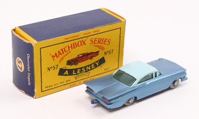 Lot 1438 - Matchbox Lesney No. 57 Chevrolet Impala,...