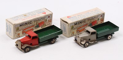 Lot 1823 - 2 Triang Minic tinplate clockwork Delivery...