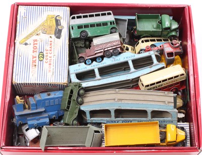 Lot 1202 - A tray of mixed play-worn Dinky Toys, with...