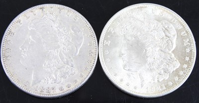 Lot 2111 - U.S.A., 1887 silver Morgan dollar, obv;...