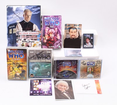 Lot 1733 - A collection of signed Doctor Who related...