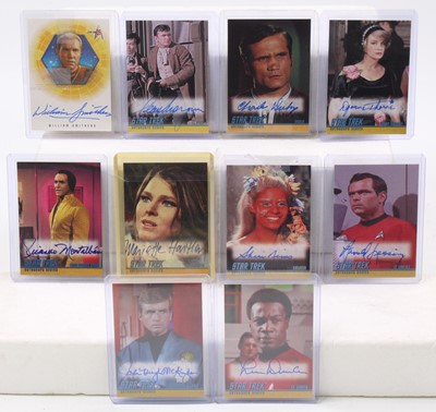 Lot 1706 - A collection of ten various signed Star Trek...