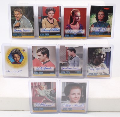 Lot 1713 - A tray containing 10 various Star Trek Ritten...