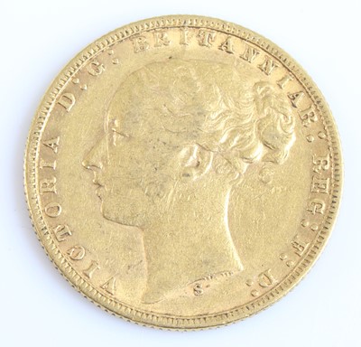 Lot 2196 - Great Britain, 1873 gold full sovereign,...