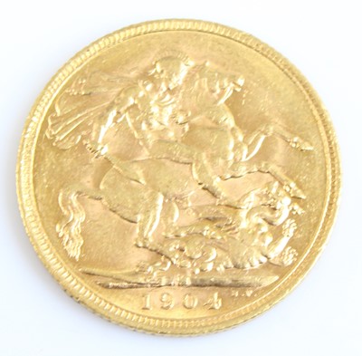 Lot 2191 - Great Britain, 1904 gold full sovereign,...
