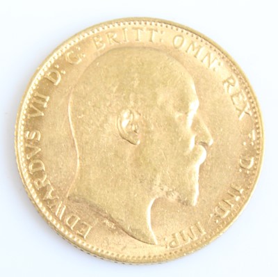 Lot 2189 - Great Britain, 1907 gold full sovereign,...