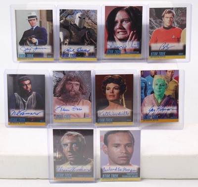 Lot 1651 - A collection of ten Star Trek autograph series...