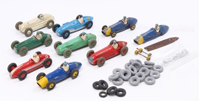 Lot 1195 - A collection of Dinky Toys Racing Cars, with...