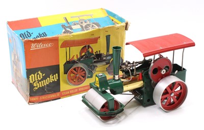 Lot 63 - A Wilesco D36 Old Smoky steam roller traction...