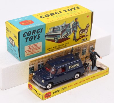 Lot 1254 - Corgi Toys No. 448 BMC Mini Police Van gift...