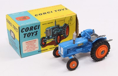 Lot 1296 - Corgi Toys No. 60 Fordson Power Major tractor...