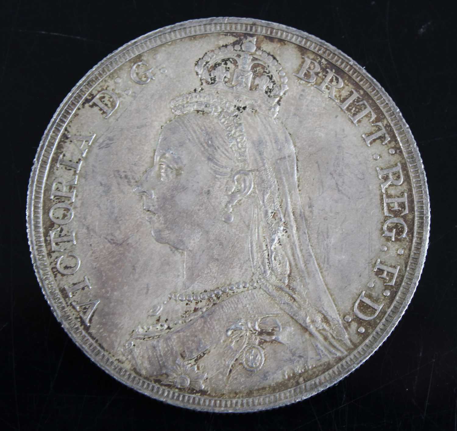 Lot 2113 - Great Britain, 1887 crown, Victoria jubilee...