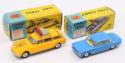 Lot 1350 - Corgi Toys boxed model group, 2 examples...