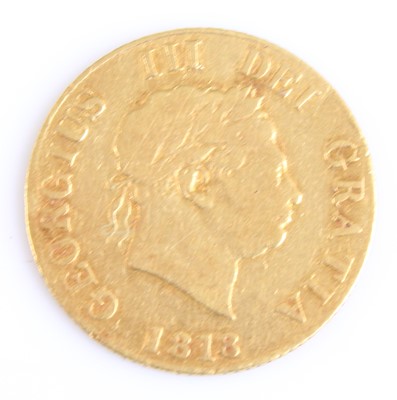 Lot 2045 - Great Britain, 1818 gold half sovereign,...