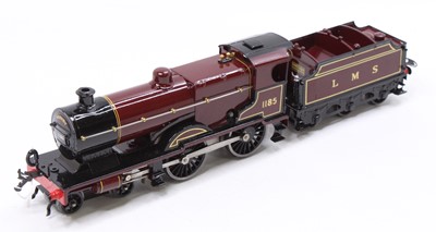 Lot 200 - Total repaint clockwork Hornby 4-4-0 loco &...