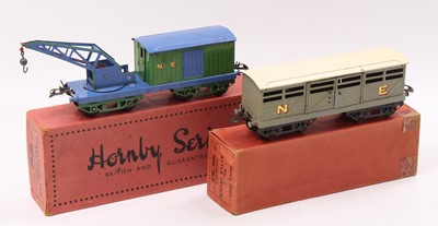 Lot 246 - Two NE bogie items: 1933-6 NE breakdown van &...