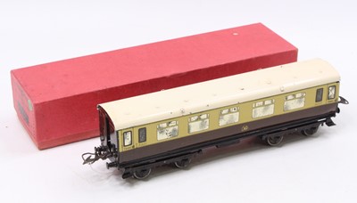 Lot 354 - 1937-41 Hornby No.2 Corridor coach GW 1st/3rd...