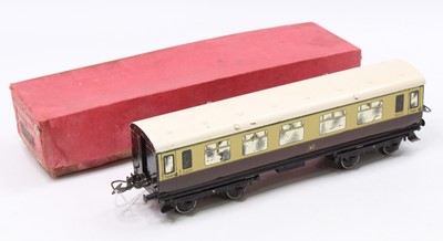 Lot 356 - 1937-41 Hornby No.2 Corridor coach GW 1st/3rd...