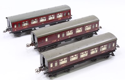 Lot 358 - Three 1937-41 No.2 Corridor coaches LMS. One...