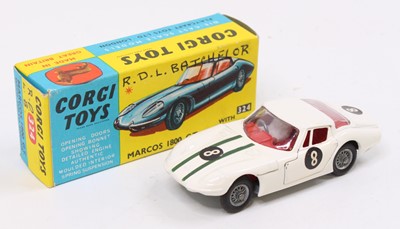 Lot 1245 - Corgi Toys No. 324 Marcos 1800 GT comprising...