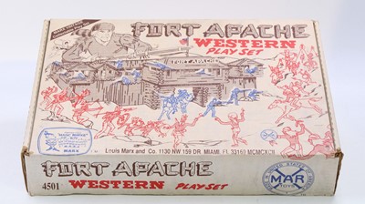 Lot 2013 - Marx 1960s Fort Apache Western Play Set, has...