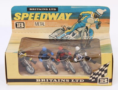 Lot 1548 - Britains, 9650, Set of 4 Speedway Riders,...