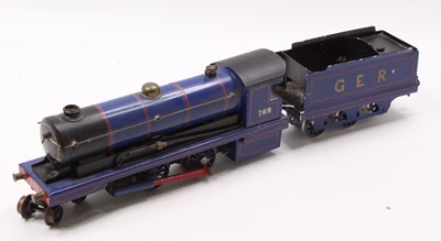 Lot 245 - Bowman 4-4-0 loco & tender, live steam,...