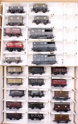 Lot 585 - Twenty-five goods wagons. A variety of opens,...