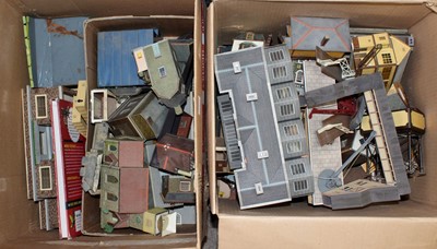 Lot 620 - Two large boxes, one very long card kit built...