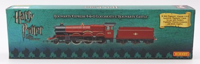 Lot 636 - R2662 Hornby Hogwarts 4-6-0 loco & tender, red....