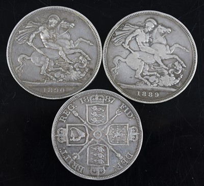 Lot 2177 - Great Britain, 1889 crown, Victoria jubilee...