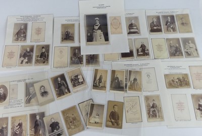 Lot 707 - A collection of late Victorian carte de visite...