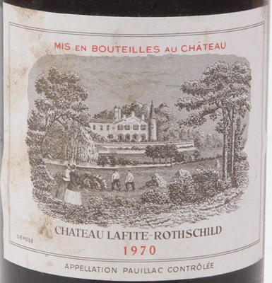 Lot 1009 - Château Lafite Rothschild 1970 Pauillac, one...