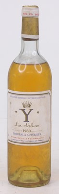 Lot 1202 - Château d'Yquem 'Y' Ygrec 1980 Bordeaux, one...