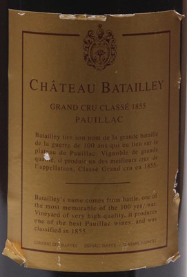 Lot 1025 - Château Batalley 2004 Pauillac, one bottle