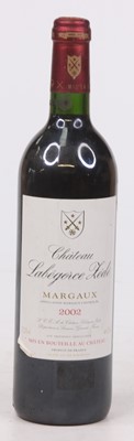 Lot 1026 - Château Labégorce-Zede 2002 Margaux, one bottle