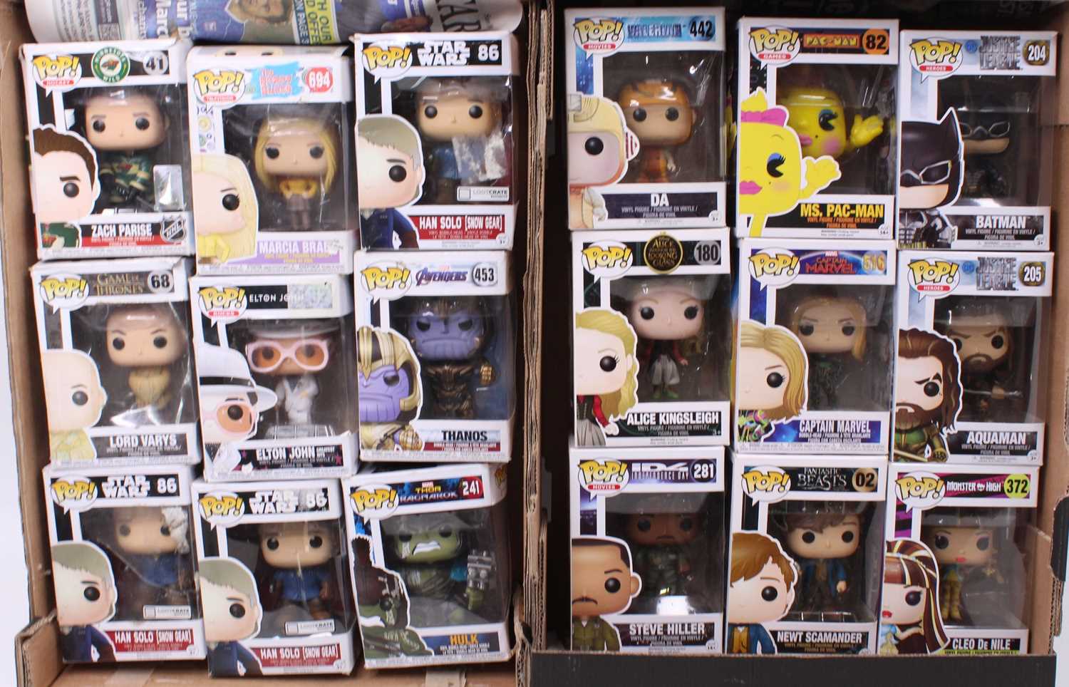 Various Funko buy Pop Lot