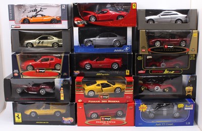 Lot 904 - 15 mixed 1/18th scale diecasts, with examples...